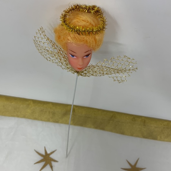 Strawberry Blonde Doll Head Pick True Vintage
(1 piece), Christmas angel w halo - Picture 5 of 16